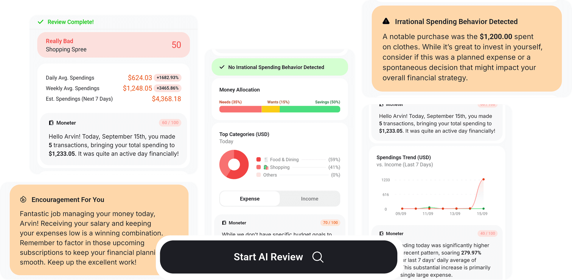 Daily Review Feature